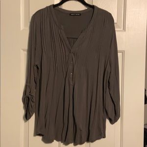 Cable and Gauge Pleated Button Shirt